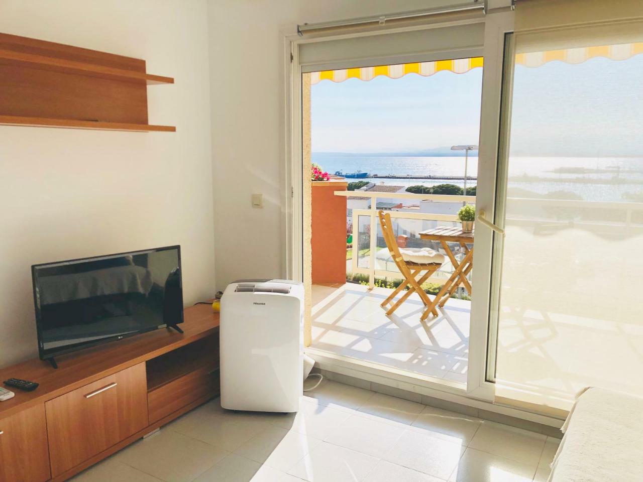 Roc Mar 3 3D - Apartamento Cerca Del Centro Y De La Playa - Terraza Con Vistas Al Mar Y Al Puerto روساس المظهر الخارجي الصورة
